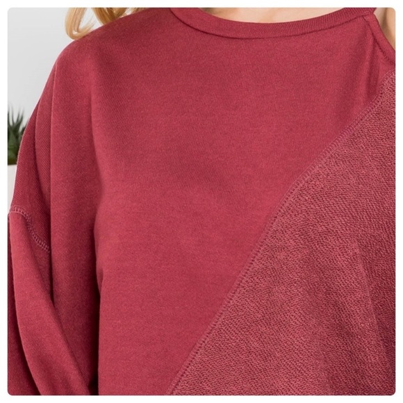 28 ❤️cold shoulder red top - Picture 8 of 8